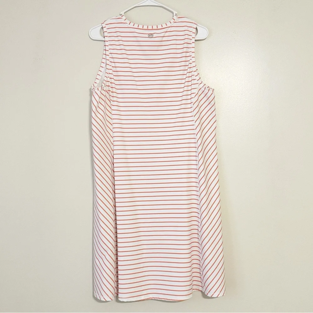 Southern Tide Lyllee Perfromance Golf Outdoor Striped Sleeveless Dress